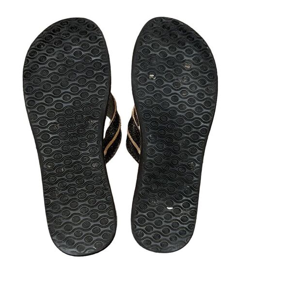 Reef Distressed Brown Leather Thong Sandals Size 10 - Picture 5 of 6